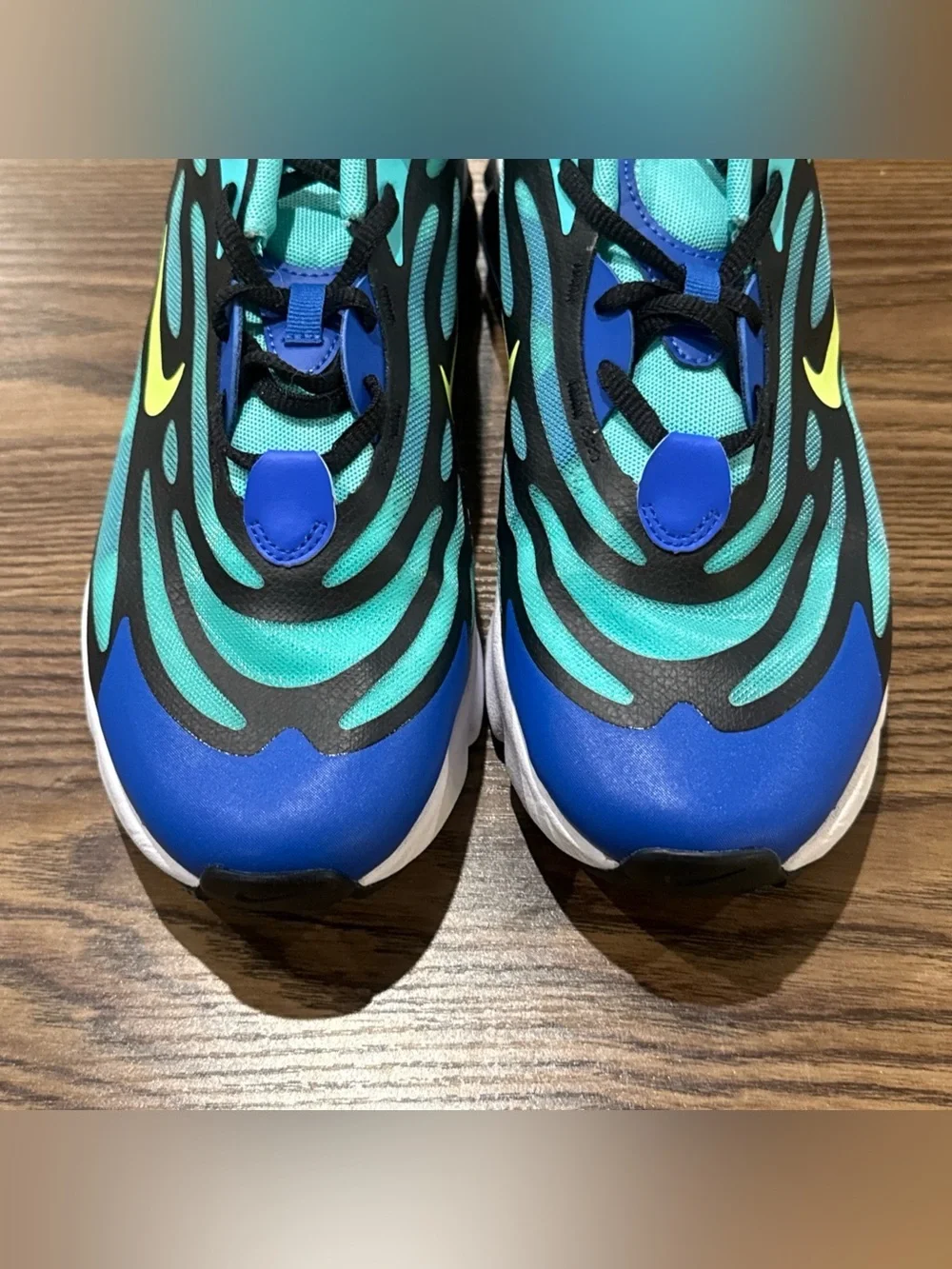 Size 7Y Nike Air Max Exosense Shoes Green Blue Training Sneakers CN7876-300
